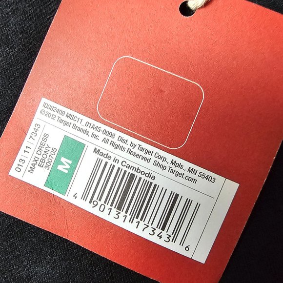 Mossimo Supply Co. Ebony Black Tank Top Maxi Dress M NWT - Picture 5 of 8